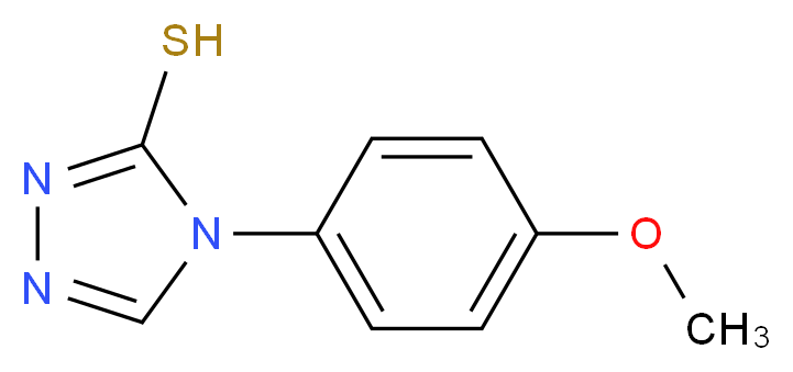 4-(4-Methoxy-phenyl)-4H-[1,2,4]triazole-3-thiol_分子结构_CAS_14132-86-6)