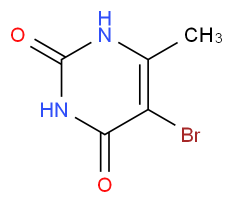 5-bromo-6-methyl-1,2,3,4-tetrahydropyrimidine-2,4-dione_分子结构_CAS_15018-56-1