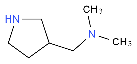dimethyl(pyrrolidin-3-ylmethyl)amine_分子结构_CAS_99724-17-1