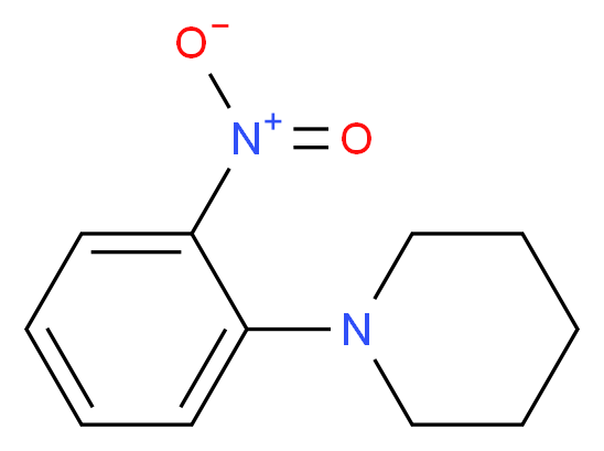 1-(2-nitrophenyl)piperidine_分子结构_CAS_15822-77-2