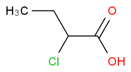 2-chlorobutanoic acid_分子结构_CAS_4170-24-5