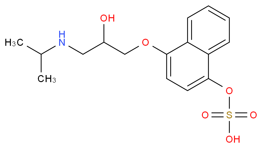 (4-{2-hydroxy-3-[(propan-2-yl)amino]propoxy}naphthalen-1-yl)oxidanesulfonic acid_分子结构_CAS_87075-33-0