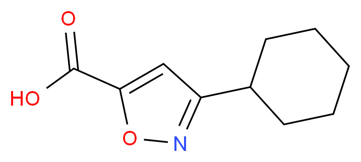 3-Cyclohexyl-isoxazole-5-carboxylic acid_分子结构_CAS_)