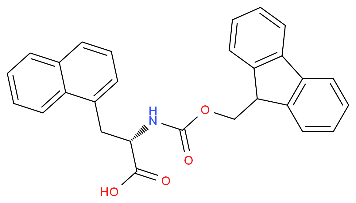 N-Fmoc-3-(1-萘基)-L-丙氨酸_分子结构_CAS_96402-49-2)