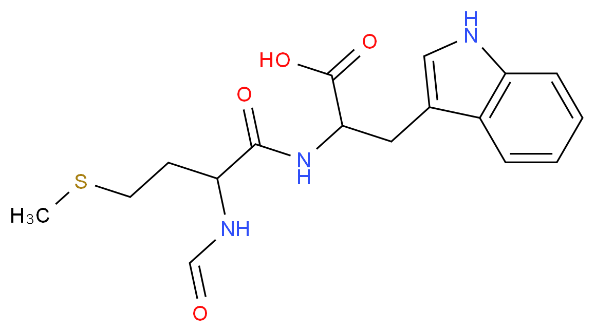 3-(1H-indol-3-yl)-2-[2-formamido-4-(methylsulfanyl)butanamido]propanoic acid_分子结构_CAS_60189-52-8