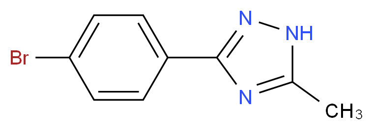 3-(4-bromophenyl)-5-methyl-1H-1,2,4-triazole_分子结构_CAS_)