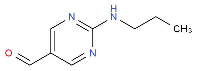 2-(propylamino)pyrimidine-5-carbaldehyde_分子结构_CAS_959238-95-0