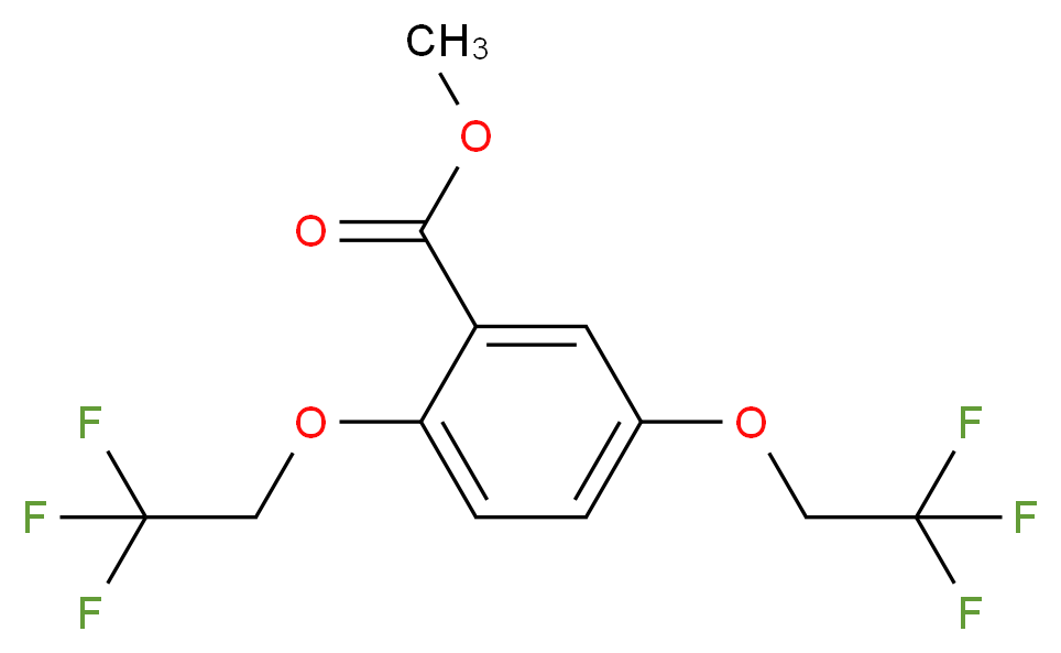 Methyl 2,5-bis(trifluoroethoxy)benzoate_分子结构_CAS_35480-31-0)