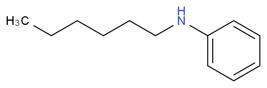 N-hexylaniline_分子结构_CAS_4746-32-1
