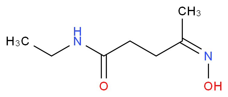 (4Z)-N-ethyl-4-(hydroxyimino)pentanamide_分子结构_CAS_887406-41-9