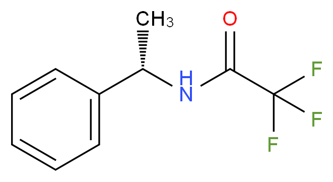 2,2,2-trifluoro-N-[(1S)-1-phenylethyl]acetamide_分子结构_CAS_39995-51-2