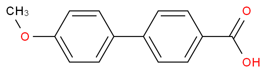 4'-Methoxy[1,1'-biphenyl]-4-carboxylic acid_分子结构_CAS_725-14-4)