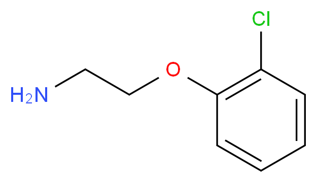 2-(2-氯苯氧基)乙胺_分子结构_CAS_26378-53-0)