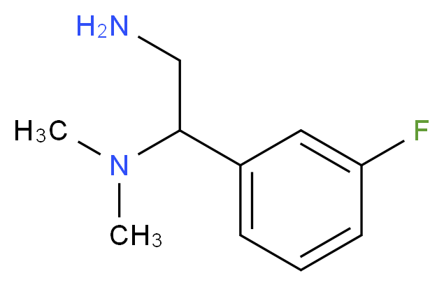 N-[2-amino-1-(3-fluorophenyl)ethyl]-N,N-dimethylamine_分子结构_CAS_855715-28-5)