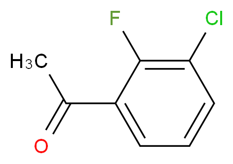 1-(3-chloro-2-fluorophenyl)ethan-1-one_分子结构_CAS_161957-59-1