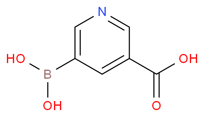 5-羧基吡啶-3-硼酸_分子结构_CAS_913836-03-0)