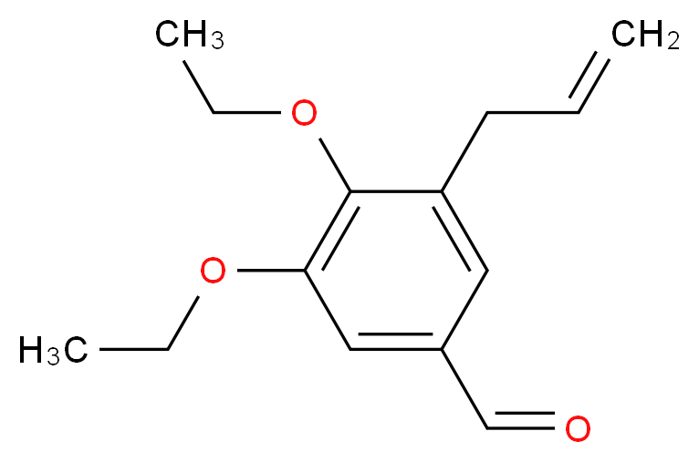 3-Allyl-4,5-diethoxy-benzaldehyde_分子结构_CAS_)