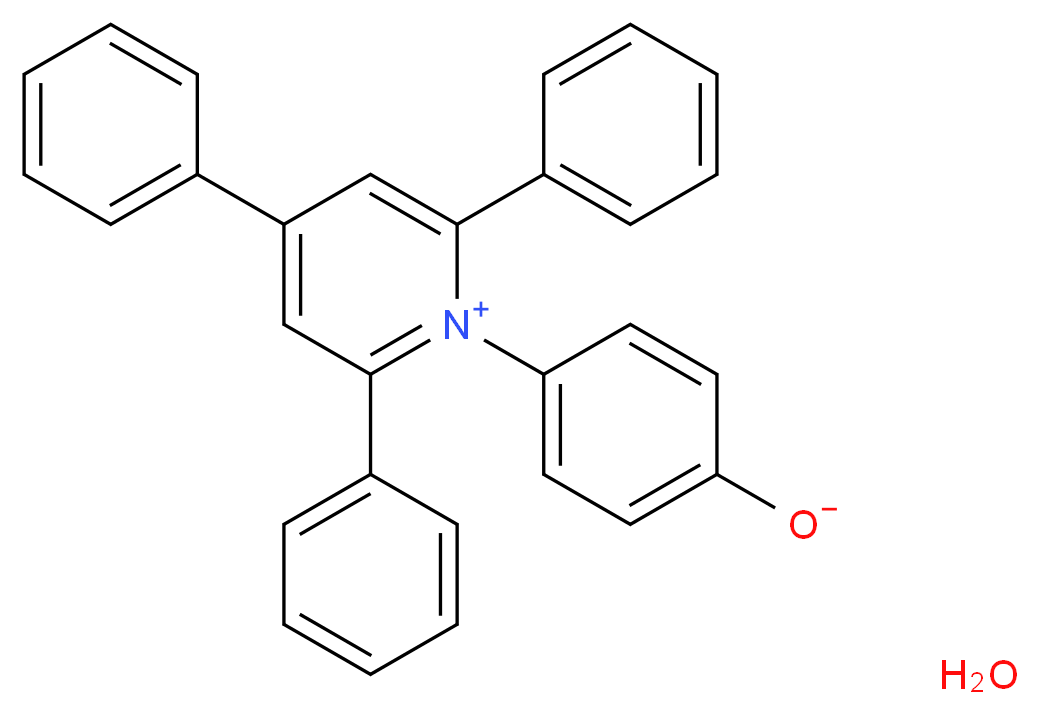 1-(4-oxidophenyl)-2,4,6-triphenyl-1λ<sup>5</sup>-pyridin-1-ylium hydrate_分子结构_CAS_123334-01-0