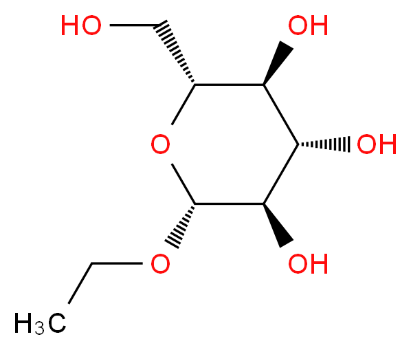 (2R,3R,4S,5S,6R)-2-ethoxy-6-(hydroxymethyl)oxane-3,4,5-triol_分子结构_CAS_3198-49-0