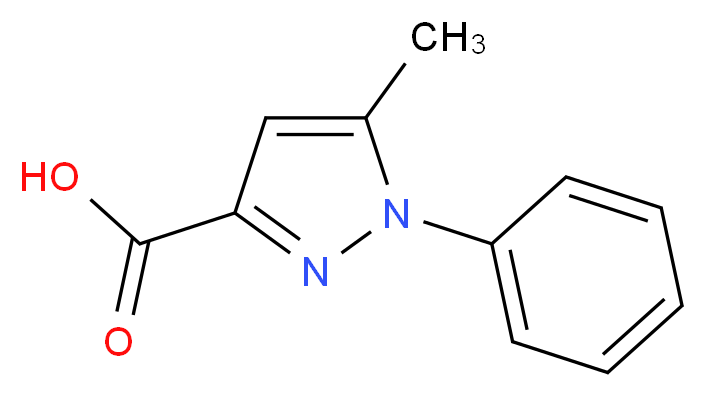 5-Methyl-1-phenyl-1H-pyrazole-3-carboxylic acid_分子结构_CAS_)