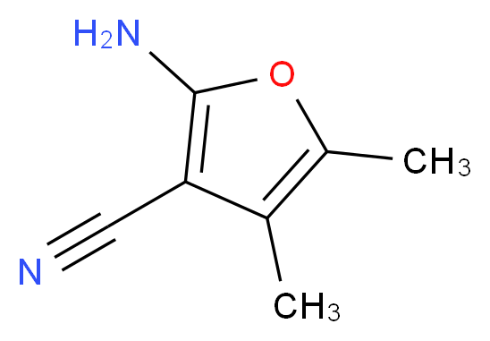 2-amino-4,5-dimethylfuran-3-carbonitrile_分子结构_CAS_5117-88-4