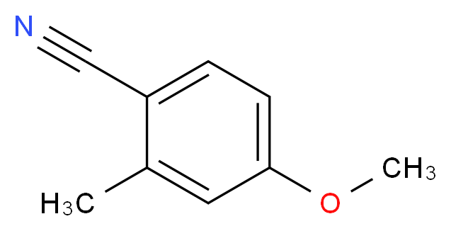 4-Methoxy-2-methylbenzonitrile_分子结构_CAS_21883-13-6)