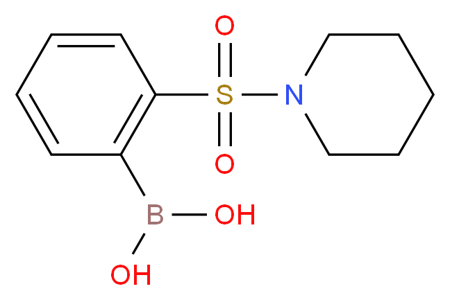 2-(Piperidin-1-ylsulfonyl)phenylboronic acid_分子结构_CAS_957034-87-6)