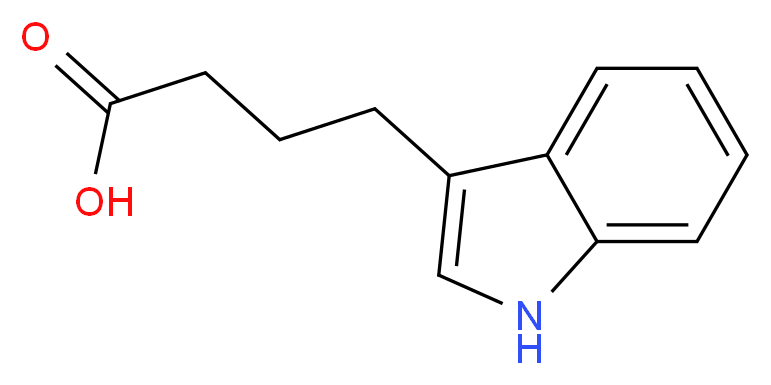 吲哚-3-丁酸_分子结构_CAS_133-32-4)