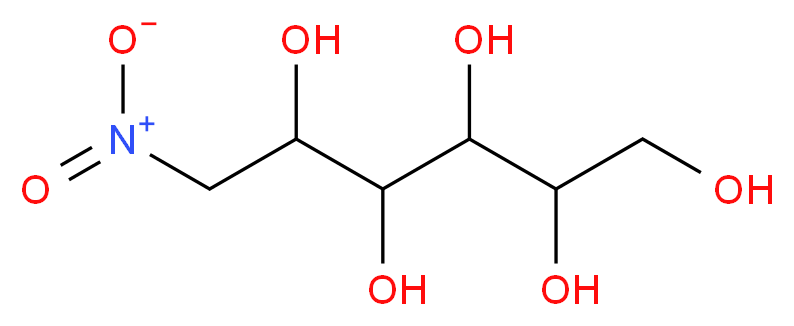 6-nitrohexane-1,2,3,4,5-pentol_分子结构_CAS_14199-83-8