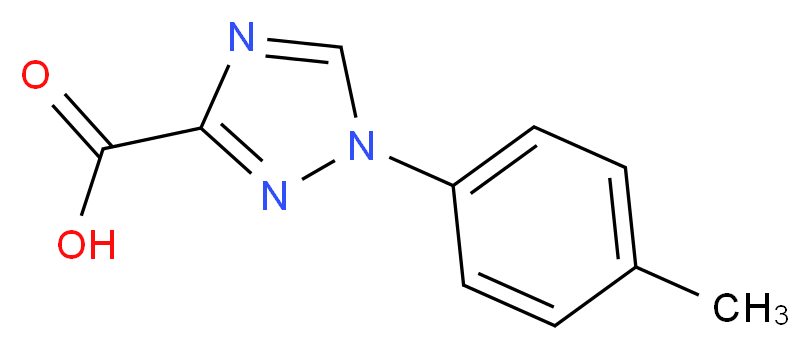 1-(p-Tolyl)-1H-1,2,4-triazole-3-carboxylic acid_分子结构_CAS_1020253-51-3)