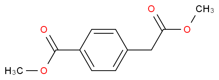 methyl 4-(2-methoxy-2-oxoethyl)benzoate_分子结构_CAS_52787-14-1