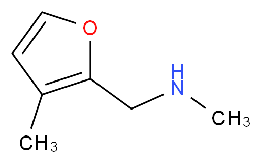 3-Methyl-2-[(methylamino)methyl]furan_分子结构_CAS_916766-86-4)
