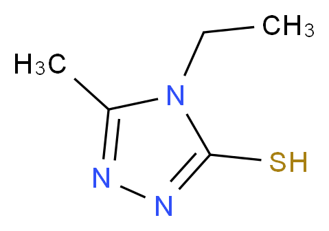 4-ethyl-5-methyl-4H-1,2,4-triazole-3-thiol_分子结构_CAS_6232-85-5