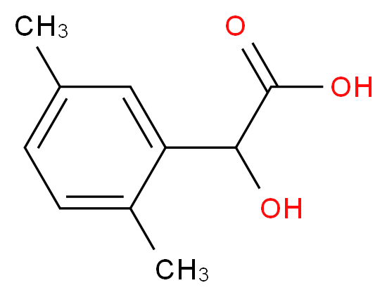2-(2,5-dimethylphenyl)-2-hydroxyacetic acid_分子结构_CAS_5766-40-5