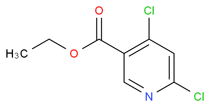 ethyl 4,6-dichloropyridine-3-carboxylate_分子结构_CAS_40296-46-6