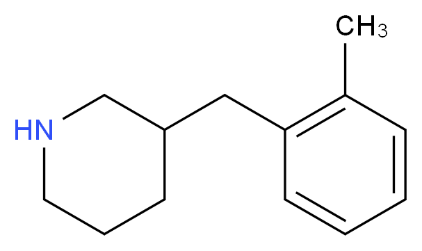3-(2-Methylbenzyl)piperidine_分子结构_CAS_955314-92-8)