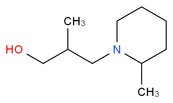 2-Methyl-3-(2-methyl-piperidin-1-yl)-propan-1-ol_分子结构_CAS_60792-85-0)
