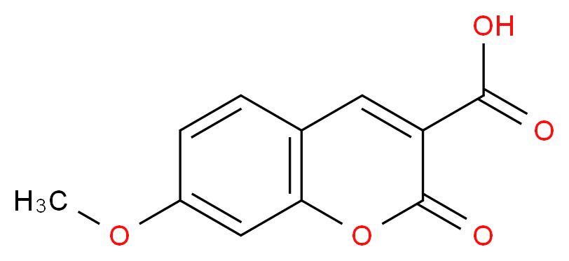 7-methoxy-2-oxo-2H-chromene-3-carboxylic acid_分子结构_CAS_20300-59-8