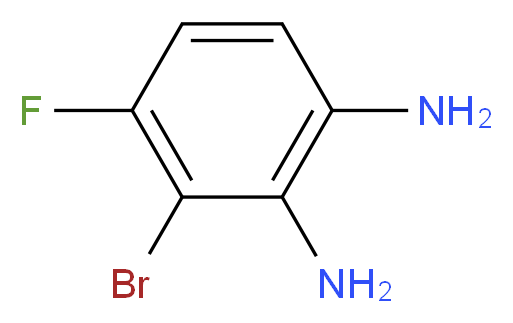 3-Bromo-4-fluorobenzene-1,2-diamine_分子结构_CAS_1257535-06-0)