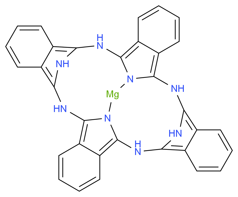 酞菁镁_分子结构_CAS_1661-03-6)