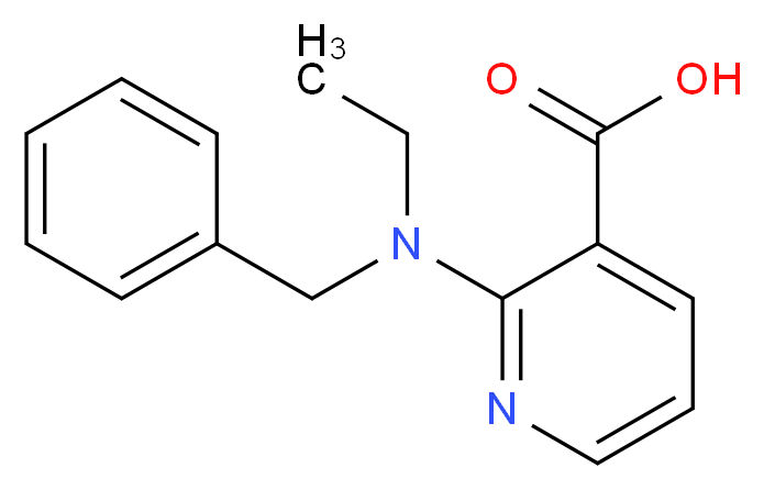 2-[Benzyl(ethyl)amino]nicotinic acid_分子结构_CAS_)