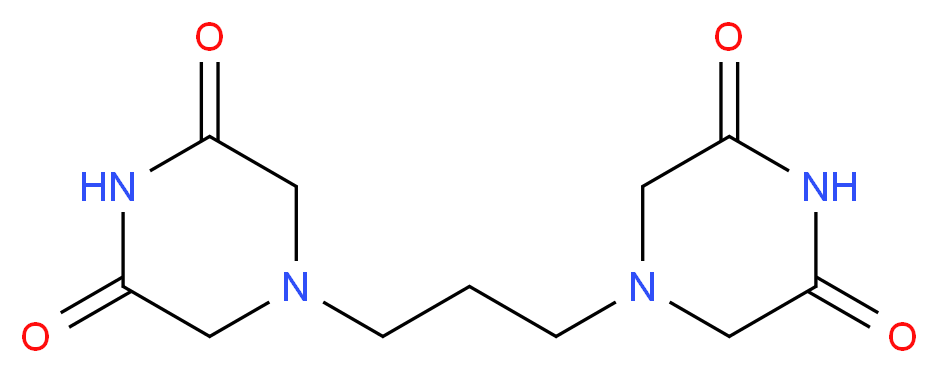 4,4'-propylenebis(piperazine-2,6-dione)_分子结构_CAS_21416-67-1)