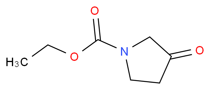 ethyl 3-oxopyrrolidine-1-carboxylate_分子结构_CAS_14891-10-2