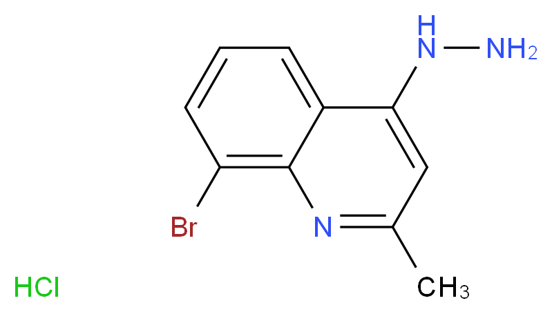 8-BROMO-4-HYDRAZINO-2-METHYLQUINOLINE HYDROCHLORIDE_分子结构_CAS_)