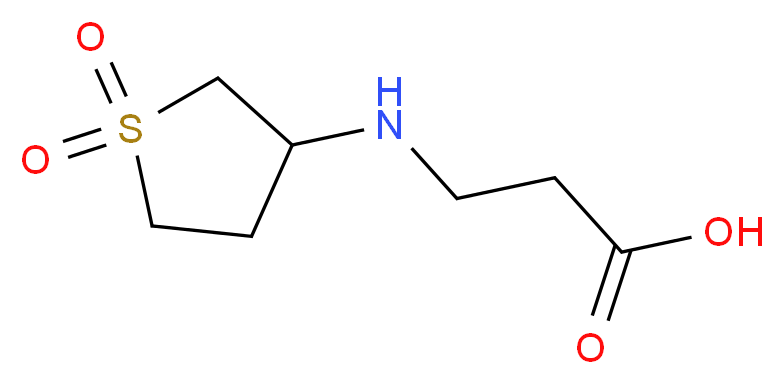 N-(1,1-Dioxidotetrahydro-3-thienyl)-beta-alanine hydrochloride_分子结构_CAS_)