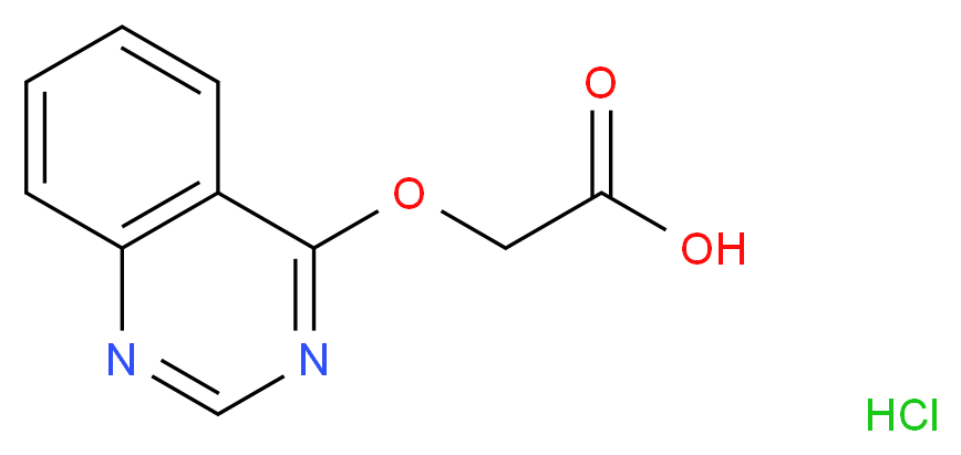 (Quinazolin-4-yloxy)-acetic acid hydrochloride_分子结构_CAS_)