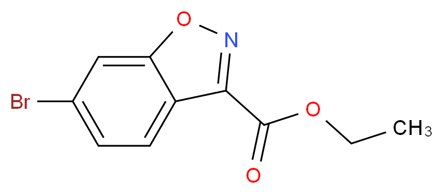 ethyl 6-bromo-1,2-benzoxazole-3-carboxylate_分子结构_CAS_651780-27-7