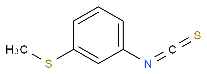1-isothiocyanato-3-(methylsulfanyl)benzene_分子结构_CAS_51333-80-3