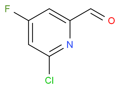 6-chloro-4-fluoropicolinaldehyde_分子结构_CAS_614752-51-1)