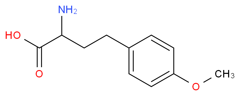 2-amino-4-(4-methoxyphenyl)butanoic acid_分子结构_CAS_82267-46-7